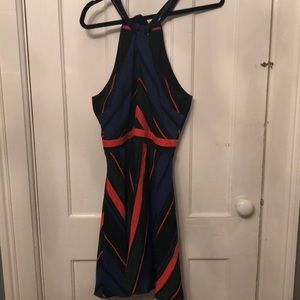 Triangle tie neck summer dress